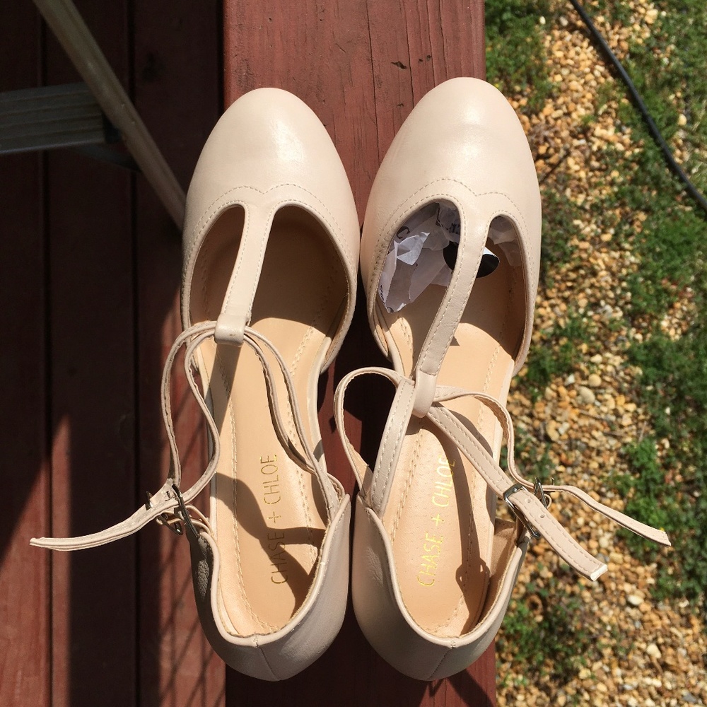 Chase+Chloe vintage heels Kimmy T-strap 1920